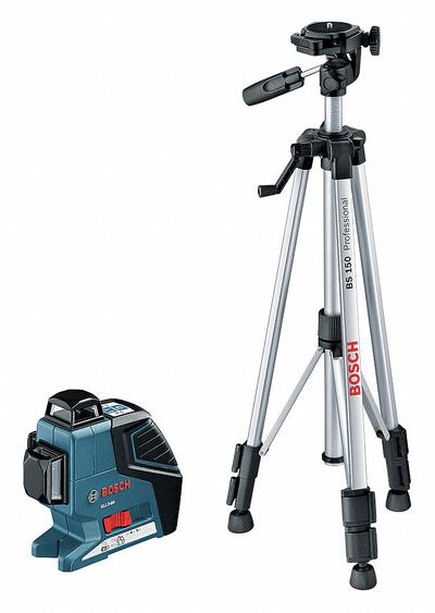 BOSCH Leveling and Alignment Laser: 0 Lines and 0 Dots, Red Beam, 3 Planes, Horizontal/Vertical - Plane Laser Levels