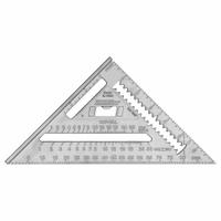 JOHNSON LEVEL Rafter Angle Square: 7/16 in Center-to-Edge Heel Wd, 1/4 in, Top, 7 in Square Size (MPN RAS-1B). Key specifications — attr936134: 1/8 in; attr936137: Degree Scale; attr948788: 1/4 in; attr934763: JOHNSON LEVEL; attr984589: Inch; attr984960: Aluminum.