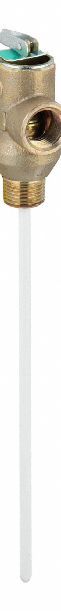 WATTS Temperature and Pressure Relief Valve: MNPT x FNPT, 1/2 in x 1/2 in Connection Size (MPN 1/2 LF1XL-8 150-210). Key specifications — Brand: WATTS; Body Material: Copper Silicon Alloy.
