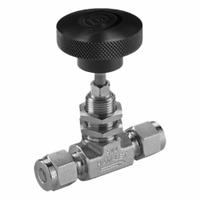 HAM-LET Plumbing Needle Valves: Inline Valve Body, 316 Stainless Steel, Integral Bonnet, Let-Lok (MPN H-300U-SS-L-V-1/4-RS). Key specifications — For Media: Liquid; Standards: ISO 2006(E); Brand: HAM-LET; Valve Series: H300U; Stem Type: V-Stem; Connection Type - Side 1: Let-Lok; Connection Type - Side 2: Let-Lok; Connection Type: Let-Lok x Let-Lok.