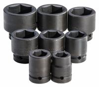 PROTO Impact Socket Set: 1 in Drive Size, Small Set (0-50 pieces) Set Size, 8 Pieces, (8) 6-Point (MPN J76103). Key specifications — attr1204251: PROTO; attr1215453: 1 in; attr1215454: 1-1/16 in to 2-3/8 in.
