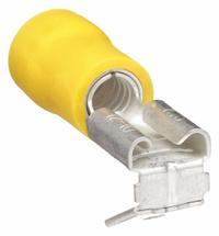GRAINGER Wire Disconnect: Yellow, Vinyl, Partial Coverage, 0.25 in x 0.032 in Tab (MPN 31A497). Key specifications — attr1307662: Socket/Tab; attr1307676: GRAINGER.