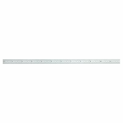 STARRETT Steel Rule, Flexible: C316R-12, 12 in, 0.02 in Thick, 1/100 in/1/64 in - Steel Rulers