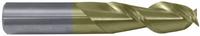 CLEVELAND Square End Mill: Carbide, ZrN Coated, 2 Flute, 5/8" Mill Dia, 3/4" LOC, 3-1/2" OAL (MPN C84022)