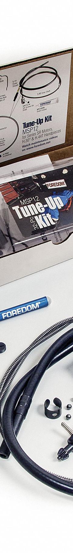FOREDOM Tune-Up Kit, 1/6 Hp Sr, 110V: Tune-Up Kit, Perform Maint on Foredom Flexshaft, SR Motors (MPN MSP12). Key specifications — attr1254836: FOREDOM; attr1254822: Perform Maintenance on Foredom Flexshaft; attr1254840: Tune-Up Kit.