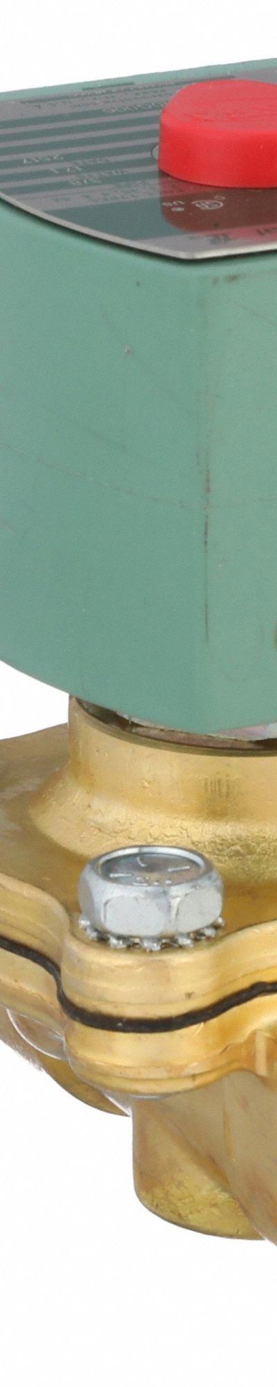 REDHAT Solenoid Valve: 2-Way, Normally Closed, 3/8 in Pipe Size, 110V AC/120V AC - 2-Way/2-Position, Normally Closed Solenoid Valves