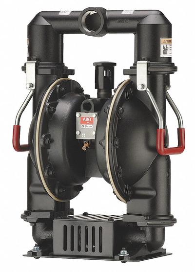 ARO Double Diaphragm Pump: 1 1/2 in, 1 1/2 in, 289 ft Max. Head, 0.5 in Max. Dia. Solids - Air-Operated Double-Diaphragm Dewatering Pumps