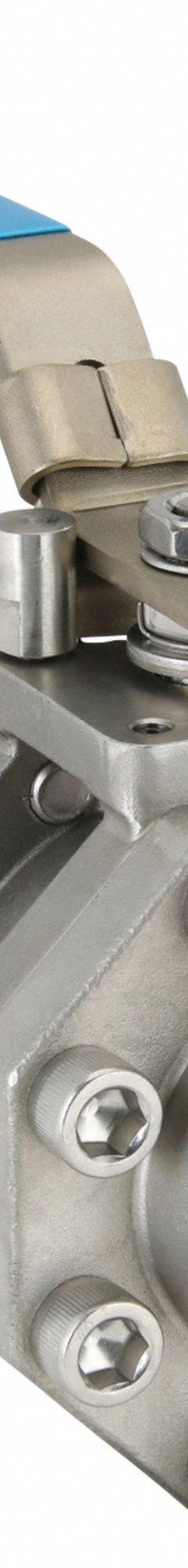 MILWAUKEE VALVE Manual Two-Way Ball Valve: 2 in, Stainless Steel, Straight, FNPT x FNPT, Three-Piece (MPN 35FSSN0LL-200). Key specifications — Brand: MILWAUKEE VALVE; Seat Material: Polymer; Handle: Locking Lever.