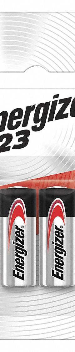 ENERGIZER Battery: A23 Battery Size, Alkaline, 50 mAh Capacity, 12V DC, 2 PK (MPN A23BPZ-2). Key specifications — Battery Chemistry: Alkaline; Brand: ENERGIZER.