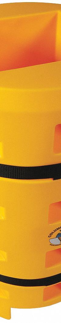 SENTRY Column Protector: 12 in, 10 in, 12 in (H-Beam)/12 in (Round)/12 in (Square), Square, LLDPE (MPN CS2442-12S). Key specifications — Color: Yellow; Maximum Compatible Column Length: 12 in; Minimum Compatible Column Length: 10 in; Brand: SENTRY; Material: LLDPE.