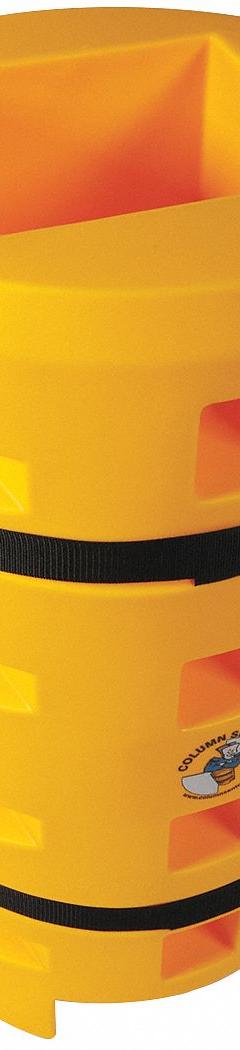 SENTRY Column Protector: 12 in, 10 in, 12 in (H-Beam)/12 in (Round)/12 in (Square), Square, LLDPE (MPN CS2442-12S). Key specifications — Color: Yellow; Maximum Compatible Column Length: 12 in; Minimum Compatible Column Length: 10 in; Brand: SENTRY; Material: LLDPE.