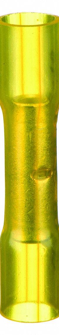 VELVAC Butt Splice Connector: Yellow, Heat Shrink, For Wire Size 12 AWG – 10 AWG, 600 V, Pack Qty 50 (MPN 37430-V50). Key specifications — Brand: VELVAC.
