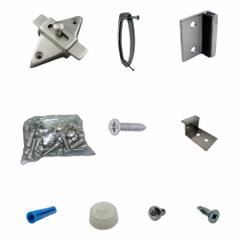 HADRIAN Outswing Door Kit: Stainless Steel, Stainless Steel (MPN 621066-900). Key specifications — Compatible Partition Material: Plastic; Finish: Stainless Steel; Component Type: Out Swing Door Kit; Brand: HADRIAN.