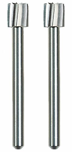 DREMEL Carving Bit: High Grade Steel, Cylinder, 1/4 in Head Wd, 3/16 in Head Lg, Carving Bit, 2 PK (MPN 196). Key specifications — attr1097418: Cylinder; attr1097420: High Grade Steel; attr1097427: DREMEL.