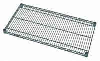 QUANTUM Wire Shelf: 36 in x 36 in, 1 Shelves, Quick-Adjust, 800 lb Load Capacity, Dry/Wet, Green (MPN 3636P). Key specifications — Recommended Environment: Dry; Material: Steel; Brand: QUANTUM; Color: Green; Finish: Epoxy Coated.