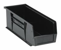 QUANTUM STORAGE SYSTEMS Hang and Stack Bin: 5 1/2 in x 14 3/4 in x 5 in, Black, 50 lb Load Capacity (MPN QUS234BR). Key specifications — Electrostatic Discharge: Not Electrostatic Discharge Conductive; Brand: QUANTUM STORAGE SYSTEMS; % Recycled Content: 100%.