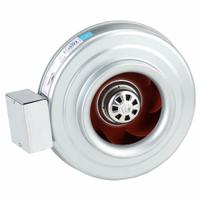 In-Line Duct Fan: 428 cfm Max., 8 in Duct, 71 W, 120V AC, 1 Ph, IP44, Galvanized Steel (MPN 56001). Key specifications — Includes: Mounting Bracket; Brand: FANTECH; Speed Controllable: Yes; High-Efficiency Motor: Yes; Nameplate Voltage: 120V AC; Number of Speeds: 1; Airflow @ 0.000 in SP - Range: 250 to 499 cfm; High-Efficiency Motor_Broad: High-Efficiency Motor.