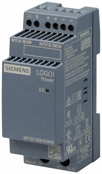 SIEMENS Stabilized Power Supply: DIN Rail, 28.5 W Output Power - Rated, 1.9 A Current - Output (MPN 6EP33216SB100AY0). Key specifications — attr1044898: Single; attr1044874: Plastic; attr1044879: 100 to 240V AC; attr211400: SIEMENS.