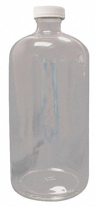 APPROVED VENDOR Sampling Bottle: 30 mL, Colorless, 20-400 mm, Polypropylene, 24, Foam - Clear Narrow Mouth Round Glass Lab Bottles