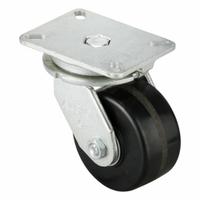 ALBION Plate Caster: Swivel, No Brake, Phenolic, 6 in Wheel Dia, 3 in Wheel Wd, 8 in Mounting Ht (MPN 90TM06501S). Key specifications — Wheel Bearing Type: Roller; Wheel/Tread Color: Black; Brand: ALBION; Caster Type: Swivel.