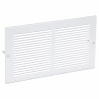 Return Air Grille: Louvered Grille, White, Powder Coated, Steel, 7 3/4 in H, 13 3/4 in W, 1/4 in D (MPN 4MJP7). Key specifications — Mounting Location: Ceiling; Brand: APPROVED VENDOR; Fire Rating: Not Fire Rated.