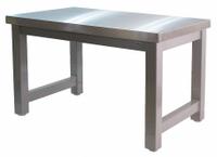 BENCHPRO Workbench: Fixed Ht, Stainless Steel, 72 in x 36 in, 20,000 lb Overall Load Capacity, Gray (MPN HN3672). Key specifications — Brand: BENCHPRO.
