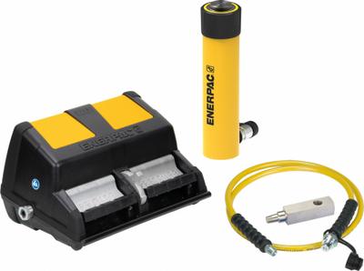 ENERPAC Ram and Pump Set: 10 ton Cylinder Nominal Capacity, 10 1/8 in Cylinder Stroke - Standard Ram & Pump Sets