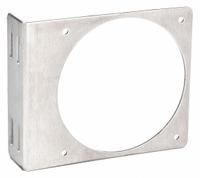 HOFFMAN Fan Bracket: Direct Air at Problem Areas/Gen Air Circulation, Aluminum (MPN ABRKT4). Key specifications — Finish: Mill; Brand: HOFFMAN; Accessory Type: Fan Bracket; Application: Direct Air at Problem Areas; Features: Designed to Provide Easy Mounting of Compact Axial Fans on Enclosure Panels; Material: Aluminum.