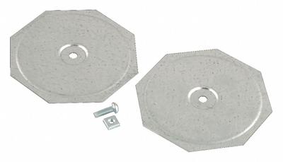 RACO Knockout Seal: Steel, 4 in Conduit Hole Size, Steel, Zinc Electroplated - Electrical Enclosure Hole Seals
