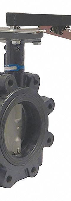 MILWAUKEE VALVE Butterfly Valve: 8 in Pipe Size, Concentric, 200 psi Max. Pressure (CWP), Lug, Lever (MPN ML232B). Key specifications — Brand: MILWAUKEE VALVE; Handle Type: Lever; Disc Material: Ductile Iron.