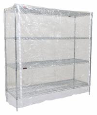 EAGLE GROUP Utility Cart Cover: Clear, Vinyl, Zipper, 24 in Wd, 63 in Ht, 24 in Dp (MPN CZ-63-2424-T). Key specifications — attr1343422: Any Standard Eagle Cart; attr1343424: EAGLE GROUP.