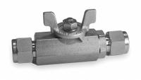 HAM-LET Manual Two-Way Ball Valve: 1/4 in, 316 Stainless Steel, Straight, Sweat x Sweat, One-Piece (MPN H-700-SS-L-1/4-BH). Key specifications — Brand: HAM-LET; Handle: Locking Tee.