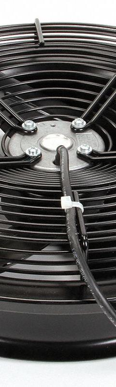 EBM-PAPST Axial Fan: 15 5/8 in Dia, 4 1/2 in Dp, IP44, Steel, 115V AC, Lead Wires, 1,580 RPM Speed (MPN W4E315-CS22-70). Key specifications — Brand: EBM-PAPST.