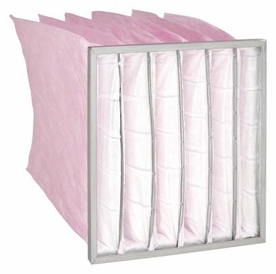 GRAINGER Pocket Air Filter: 24 in x 24 in x 36 in, MERV 13, Pink, Synthetic - MERV 13 Pocket Air Filters