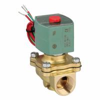 REDHAT Solenoid Valve: 2-Way, Normally Closed, 3/4 in Pipe Size, 24V DC, Watertight, High Flow (MPN 8210G095). Key specifications — Pipe Size: 3/4 in; Voltage: 24V DC; Brand: REDHAT; Coil Enclosure: Watertight.