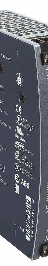 PULS DC Power Supply: DIN Rail, 80 W Output Power - Rated, 2.7 A Current - Output, Single Phase (MPN CS3.241). Key specifications — attr1044898: Single; attr1044874: Plastic; attr1044879: 100 to 240V AC; attr211400: PULS.