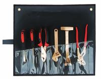 WESTWARD Nonsparking Tool Kit: 6 Total Pcs, Tool Roll (MPN 23X828). Key specifications — attr538283: WESTWARD; attr549034: (1) Tongue and Groove Pliers; attr549035: (1) Phillips Screwdriver; attr549036: None; attr549037: (1) Adjustable Wrench; attr549038: (1) Pry Bar.