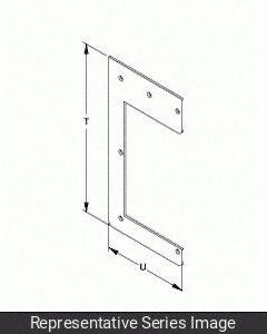 HAMMOND MANUFACTURING Wireway Drop Hanger: 8 in Wd, 8 in Ht, 20 9/16 in Ht, Stainless Steel (MPN 1487EL1SS). Key specifications — Brand: HAMMOND MANUFACTURING; Material: Stainless Steel.