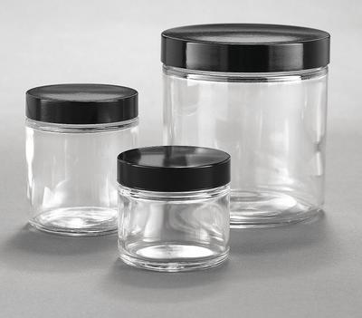 KIMBLE General Purpose Bottle: 60 mL, 53-400 mm, Colorless, 216 Bottles - Clear Wide Mouth Round Glass Lab Bottles