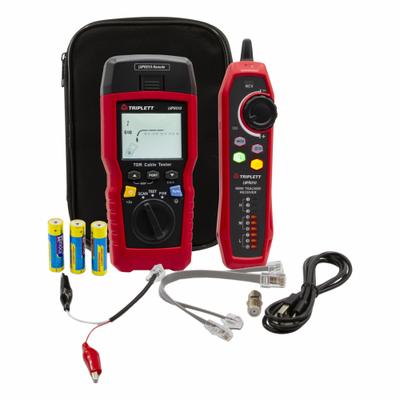 TRIPLETT Cable Network Tester: Base Model, LVPRO10, Network/Verification Kits, Twisted Pr - Copper Cable Verification Tester Kits