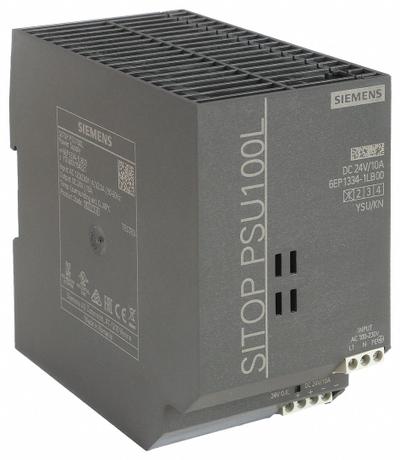 SIEMENS DC Power Supply: DIN Rail, 240 W Output Power - Rated, 10 A Current - Output - DIN Rail Mount DC Power Supplies