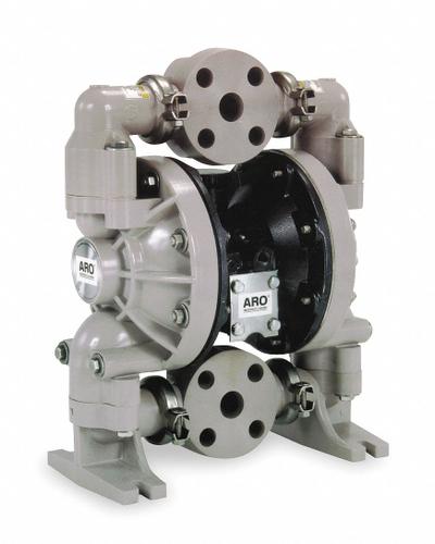 ARO Double Diaphragm Pump: Polypropylene Body, 1 1/2 in, Flange Connection - Polypropylene Housing AODD Pumps