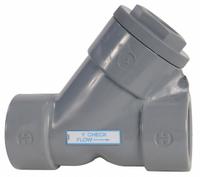 HAYWARD Y Check Valve: Piston, Y-Style Valve Body, 1 in Pipe Size, FNPT x FNPT, PVC, For Water Media (MPN YC10100T). Key specifications — Brand: HAYWARD.