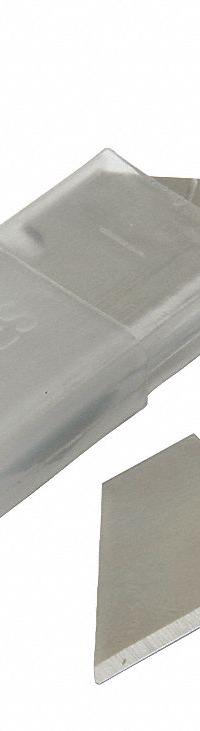 ABILITY ONE Snap-Off Blade: 5/8 in Blade Lg, 1/2 in Blade Wd, 0.02 in Blade Thick, 2 Segments, 10 PK (MPN 5110-01-621-5257). Key specifications — attr307700: Stainless Steel; attr307684: 52HT64; attr324887: ABILITY ONE.