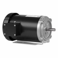 LEESON General Purpose Motors: C-Face/Universal Mount, Totally Enclosed Fan Cooled, 1 hp, 1,140 RPM (MPN 056T11F15544). Key specifications — Brand: LEESON; Nameplate Voltage @ 60 Hz: 208-230/460V AC; Full Load Current @ 60 Hz: 3.8-3.8/1.9 A; Nameplate RPM @ 60 Hz: 1,140 RPM; Motor Enclosure: TEFC.