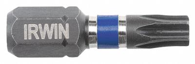 IRWIN Power Bit: Power Bit, T25 Bit Size, Imperial/Metric, Torx Head, T25 Bit Industry Size - Insert Torx Bits