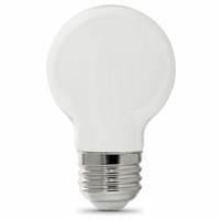 FEIT ELECTRIC Compact LED Bulb: Medium Screw (E26), LED, (G) Globe, G16-1/2, 5.5 W Watt, 2700K (MPN BPGM60W927CAFIL/2). Key specifications — attr233510: G16-1/2; attr233525: 120V AC; attr233549: Frosted; attr518949: 2700K; attr239859: FEIT ELECTRIC.