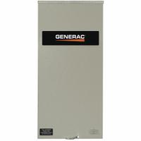 GENERAC Automatic Transfer Switch: Single Phase, 300 A Current Rating, Service Rated Transfer Switch (MPN RTSW300A3). Key specifications — Enclosure Material: Aluminum; Lockable: No; Rated Voltage: 120/240V AC; Brand: GENERAC; Compatible with Series: RTS; Service Rated Transfer Switch: Yes.