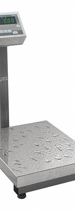 TORBAL Industrial Bench Scale: 19 3/4 in x 23 5/8 in, IP68, Column-Mounted, WASHDOWN SCALES (MPN BAH300). Key specifications — Connection Ports: RS-232; Readability: 100 g; Brand: TORBAL; Weighing Surface Material: Stainless Steel.