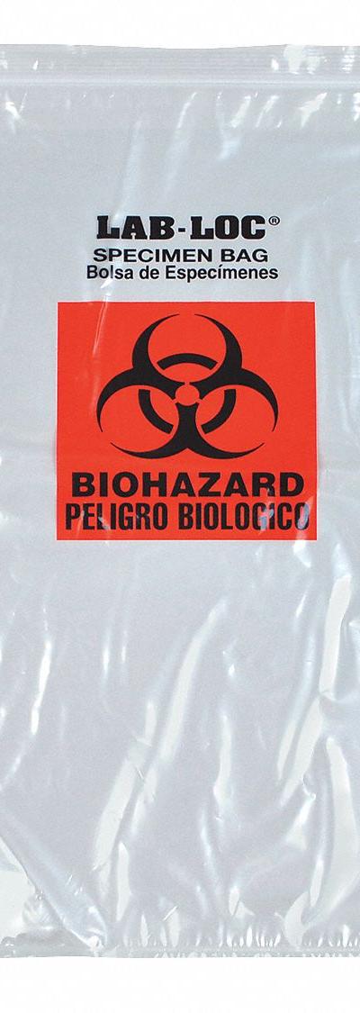 LK PACKAGING Specimen Transfer Bag: LDPE - Dual Pouch Specimen Transfer Bags